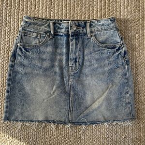 Pacsun Medium Wash Denim Skirt